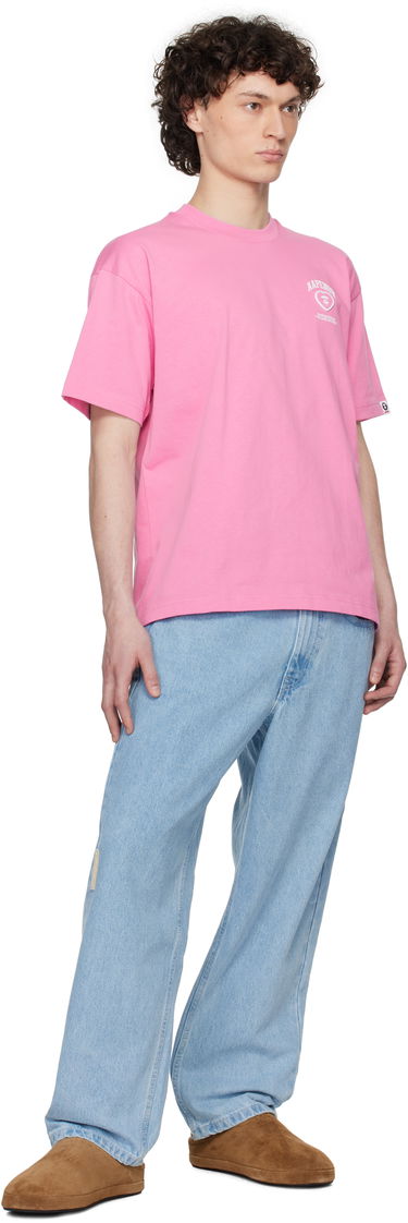 Tričko AAPE by A Bathing Ape AAPE by A Bathing Ape 'AAPE Now' Moonface Heart Logo T-Shirt Ružová | AAPTEM1600XXNPKX, 3