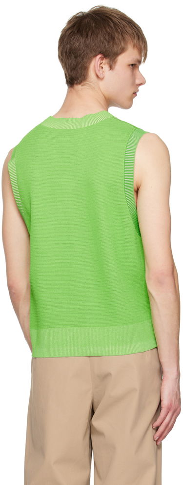 Sveter Feng Chen Wang Feng Chen Wang Floral Knit Vest Zelené | FUS15KT07G, 2