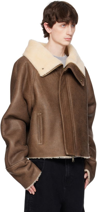 Bomber bunda Entire Studios Entire Studios Bulk Shearling Jacket Hnedá | ESU-S25-13014-CO, 1