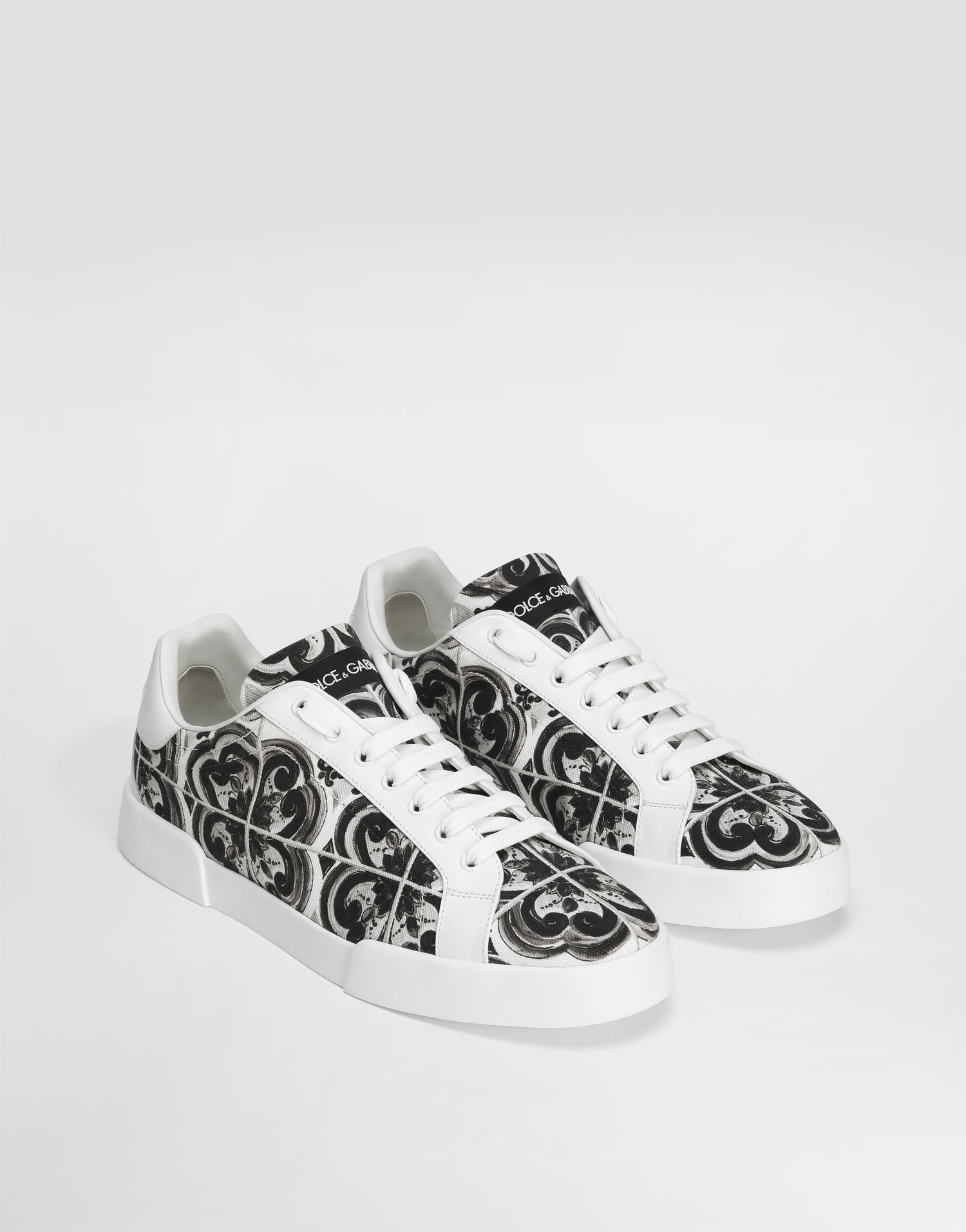 Tenisky a topánky Dolce & Gabbana Dolce & Gabbana Portofino Light Strobel Majolica Print Biela | CS2330A9R22IU3TN, 1