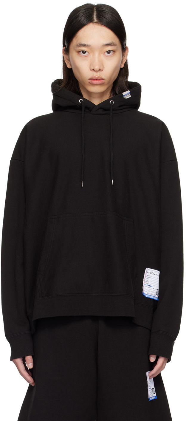 Mikina Maison MIHARA YASUHIRO French Terry Hoodie Čierna | I12HD501, 0