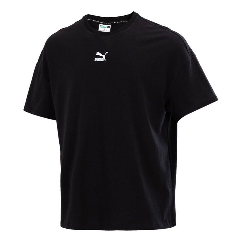 Tričko Puma Sport Training Running Breathable Fabric Round Neck Short Sleeve T-Shirt Čierna | 533100-01