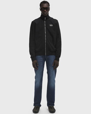 Mikina Diesel S-GINNI-ZIP-OD Sweatshirt Čierna | A11439-0BMBJ-9XX, 1