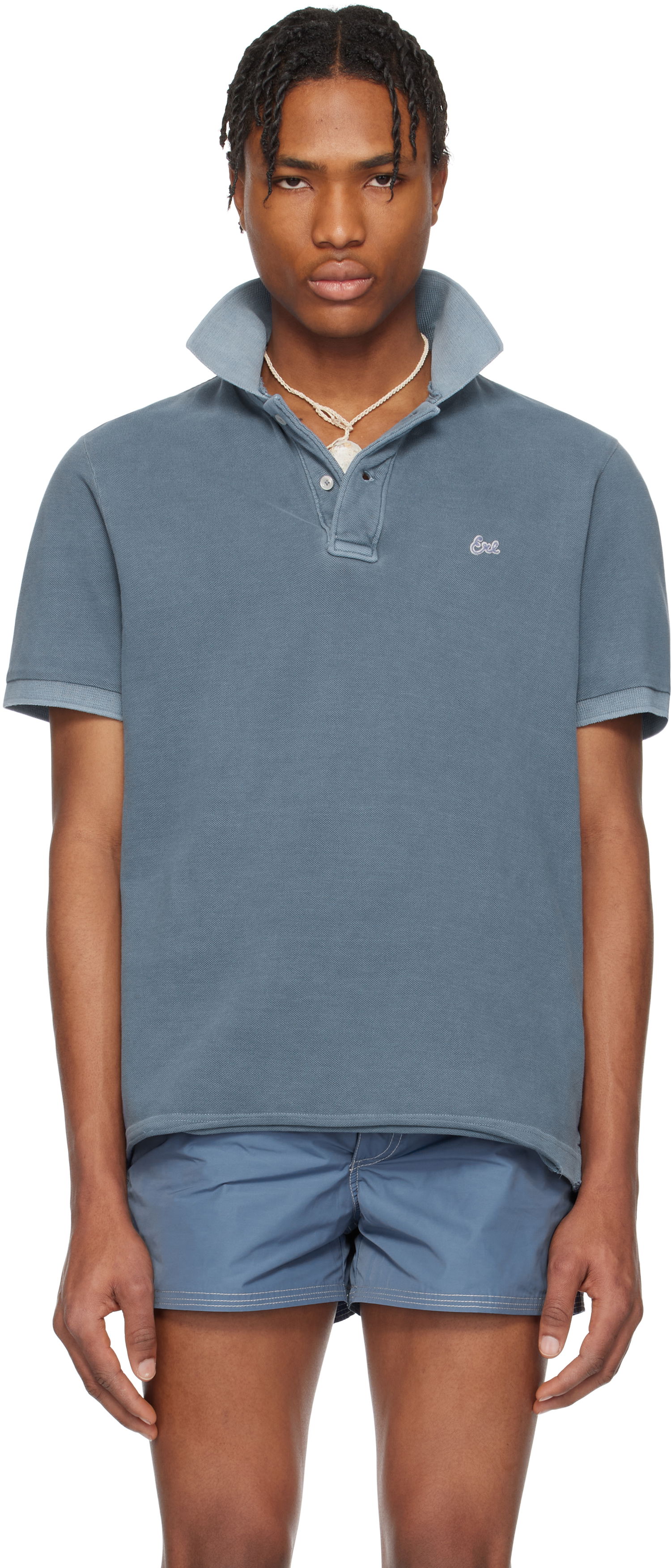 Polo tričko ERL ERL Polo Shirt Modrá | ERL10T004, 0