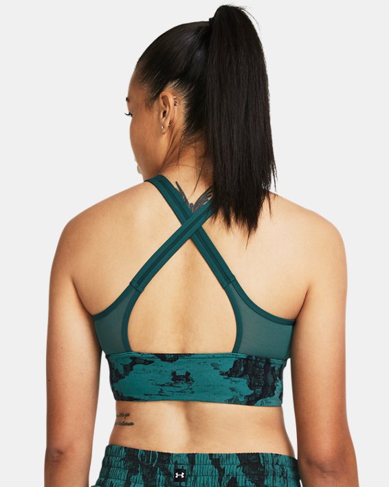 Project Rock Infinity Let's Go LL BH mit Print für Damen Coastal Teal / Schwarz