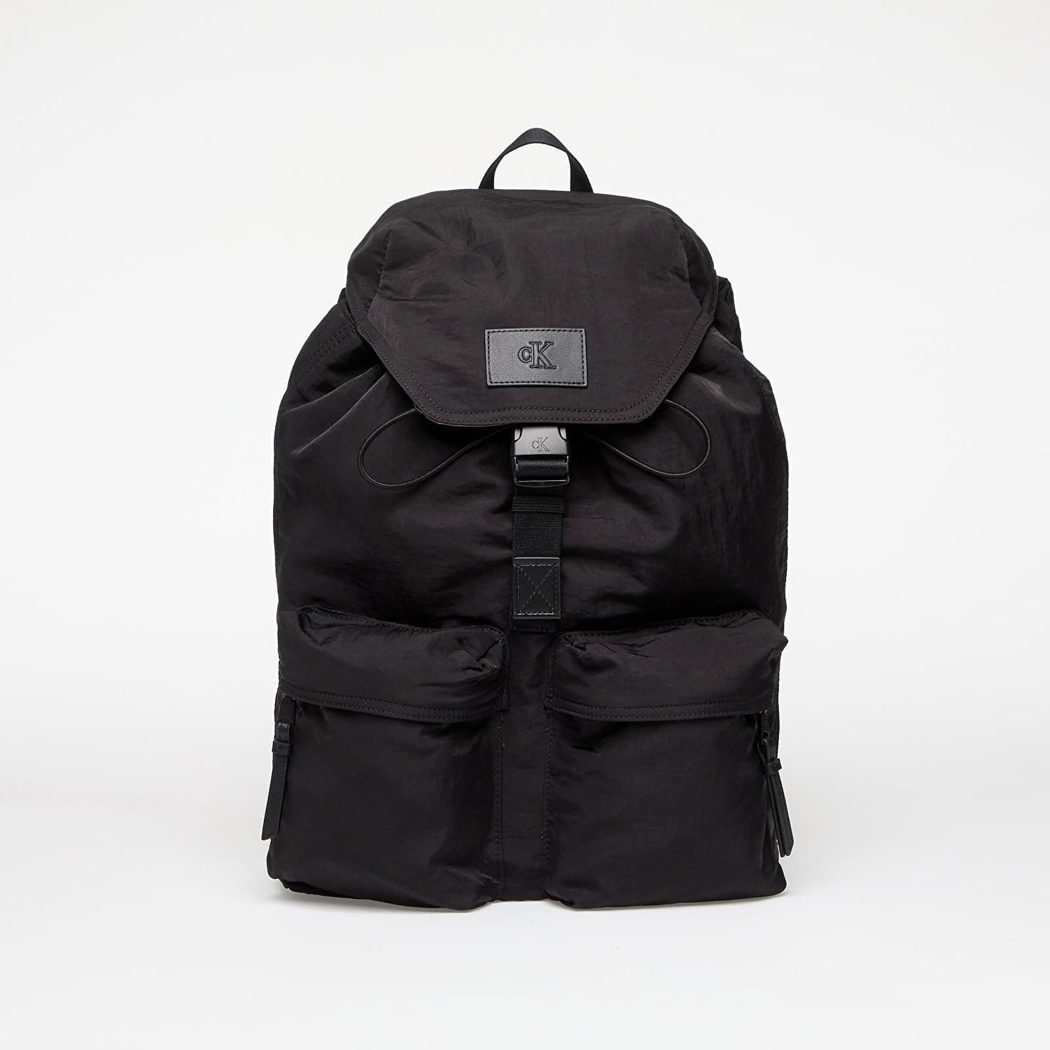 Batoh CALVIN KLEIN Calvin Klein Jeans Metro Nylon Flap Backpack Čierna | LV04G3085G UB1, 0