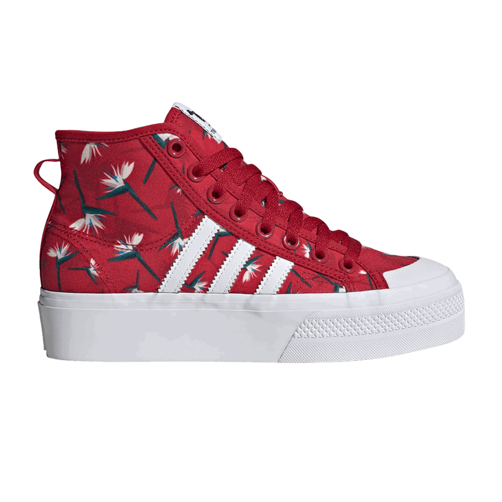 Tenisky a topánky adidas Originals Thebe Magugu x Nizza Platform Mid Červená | GY9561, 0