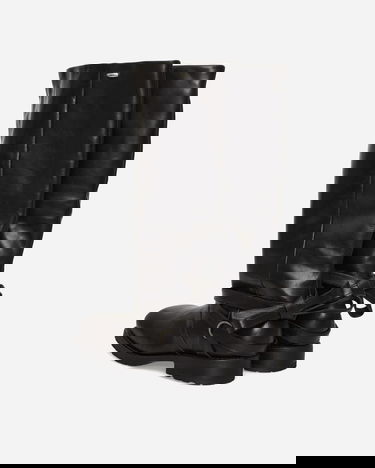 Tenisky a topánky OUR LEGACY Engine Leather Knee-High Boots Čierna | A4257HB 001, 4