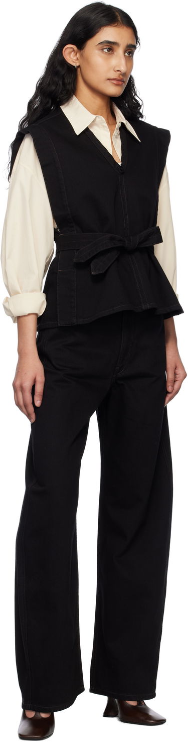 Džínsy LEMAIRE Lemaire High Waisted Curved Jeans Čierna | PA1052 LD1031, 3