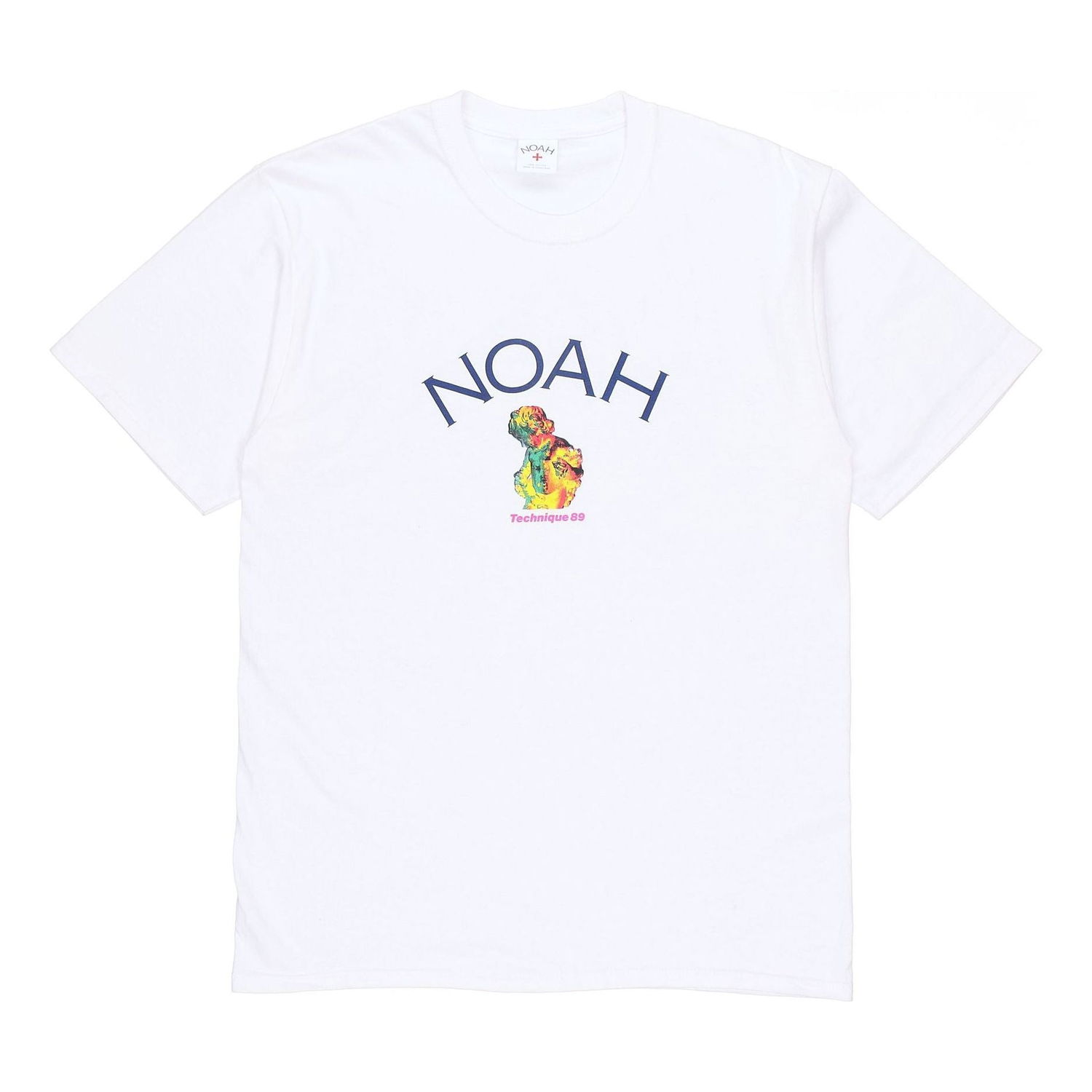 Tričko Noah New Order Lock Up Graphic Tee Biela | T18SS21-WHITE, 0
