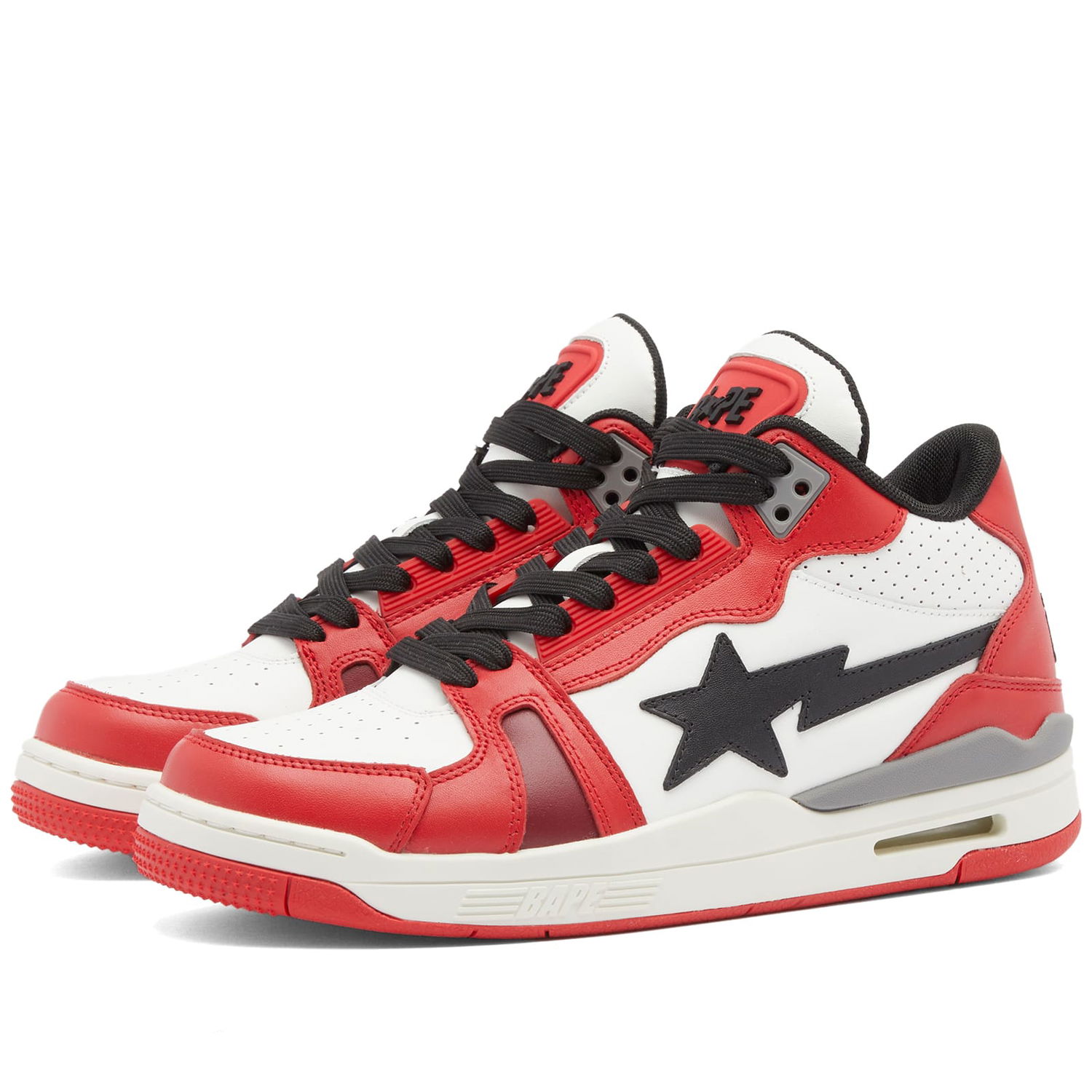 Tenisky a topánky BAPE A Bathing Ape Clutch Sta #1 Mid Červená | 001FWJ801068I-RED, 0