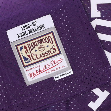 Dres Mitchell & Ness Utah Jazz Karl Malone Swingman Jersey Fialová | SMJYGS18216-UJAPURP96KMA, 3