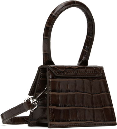 Kabelka Jacquemus Jacquemus 'The Chiquito' Crocodile-Effect Leather Mini Tote Bag Hnedá | 25E213BA001-4301, 2