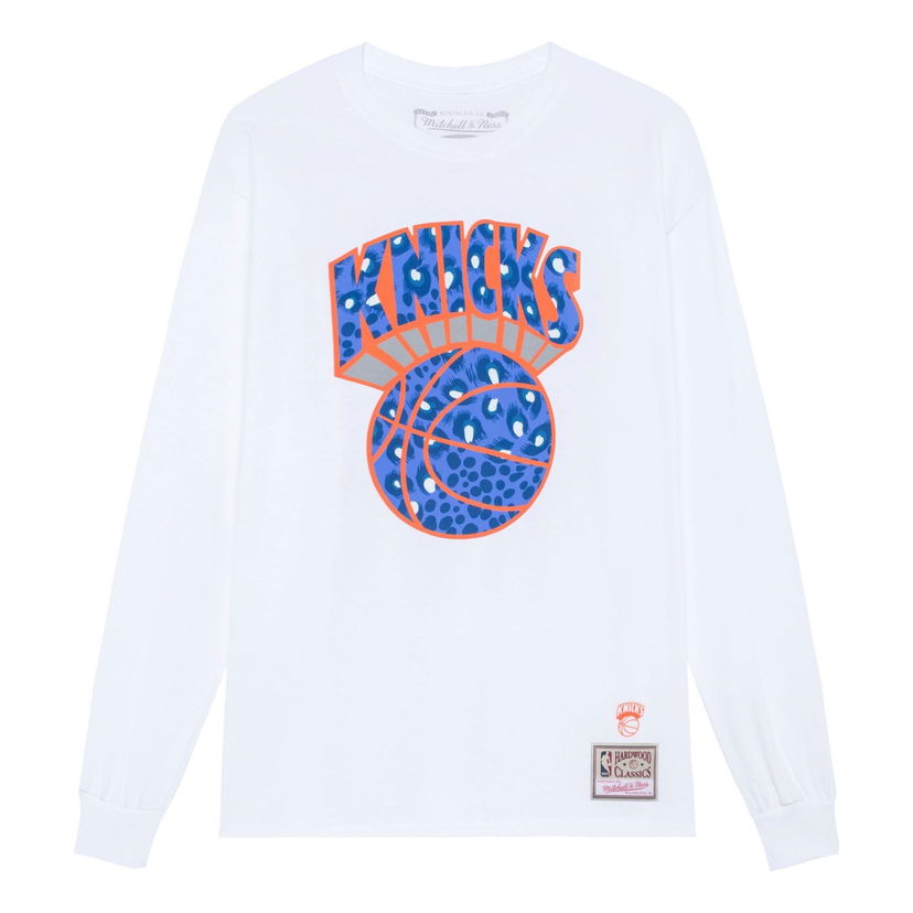 Tričko Mitchell & Ness NBA Uninterrupted New York Knicks Long Sleeve T-Shirt Biela | BMLNMO20200-NYKWHIT
