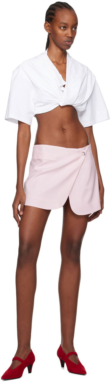 Sukňa Coperni Coperni Tailored Wrap Miniskirt Ružová | COPJ24834, 3