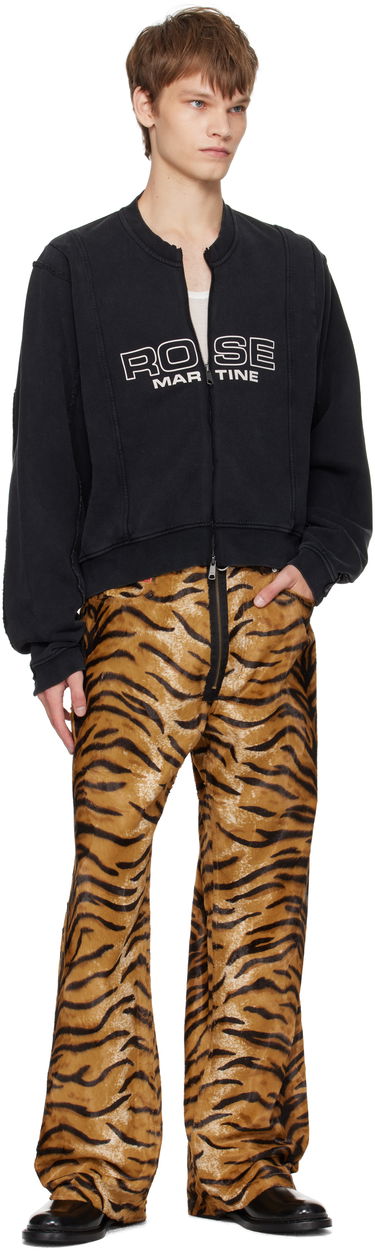 Nohavice Martine Rose Martine Rose Zip Tiger Print Trousers Hnedá | 248WF06719, 3