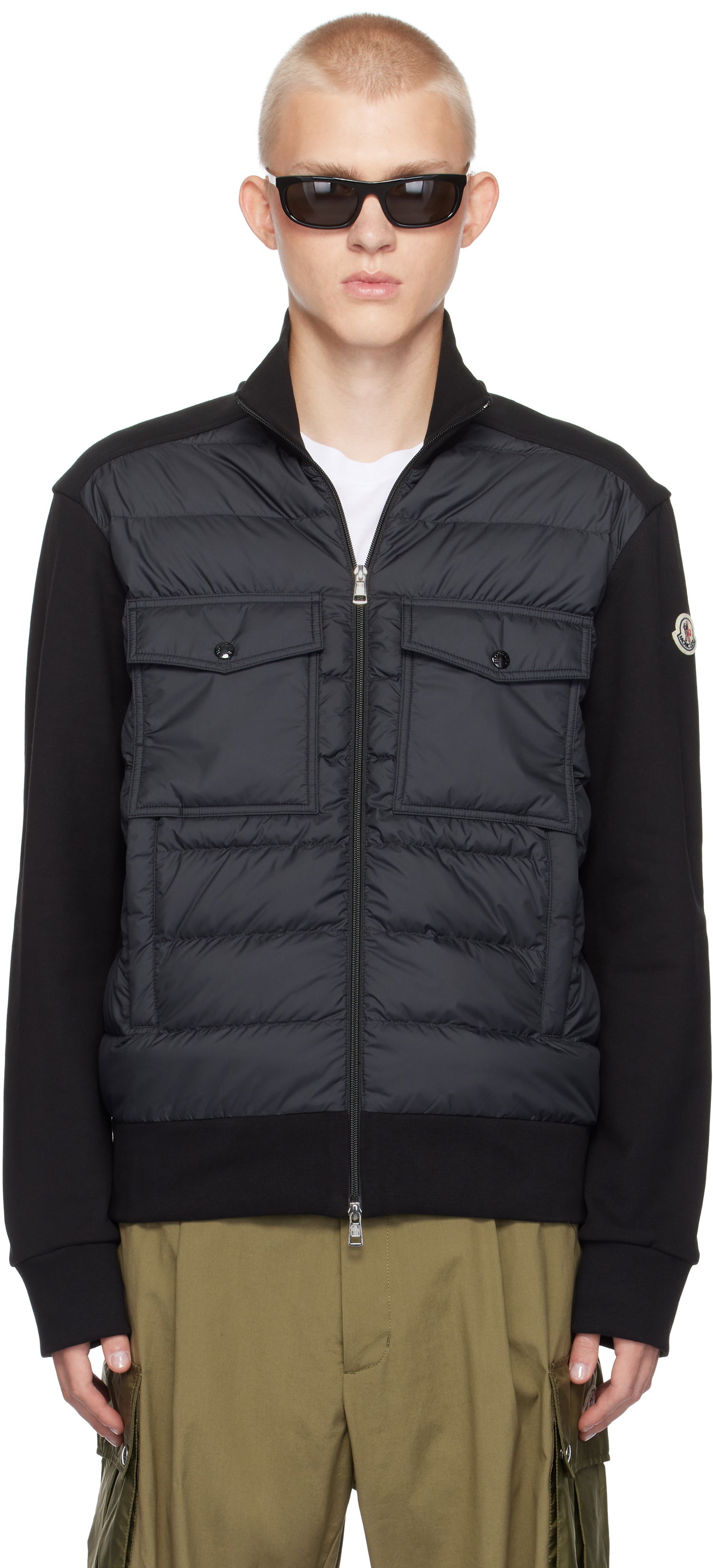 Prešívaná bunda Moncler Zip Up Down Jacket Čierna | J20918G0003389AHS, 0