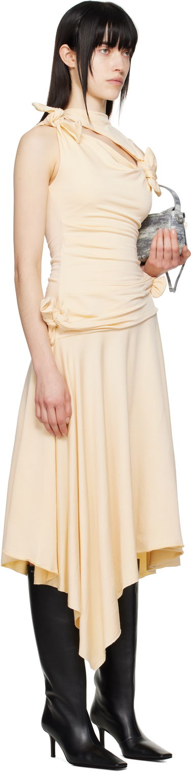 Šaty Acne Studios Acne Studios Tie-Up Midi Dress Čierna | A20792-, 4