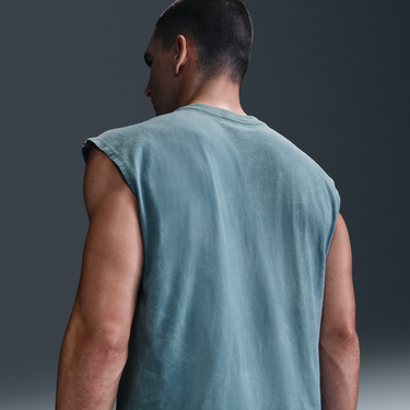 Tielko Nike Nike Sleeveless T-Shirt "The Temple Of Gain" Modrá | HJ3687-006, 1