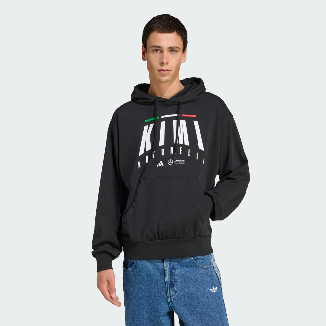 Mikina adidas Performance Mercedes-AMG Petronas Formula One Team Kimi Antonelli Hoodie Čierna | JZ8909, 0