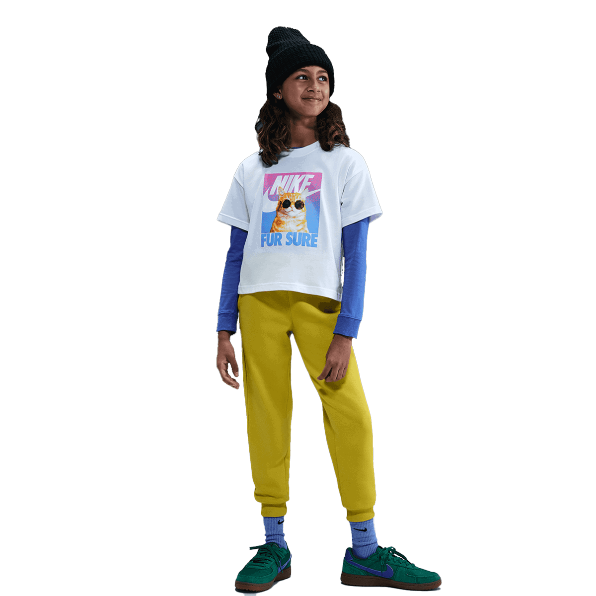 Tričko Nike Girls' Photo T-Shirt Cute Animal Biela | IM6574-100, 0