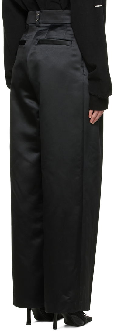 Nohavice We11done We11done Satin Wide-Leg Trousers Čierna | WD-PT1-22-234-M-BK, 2