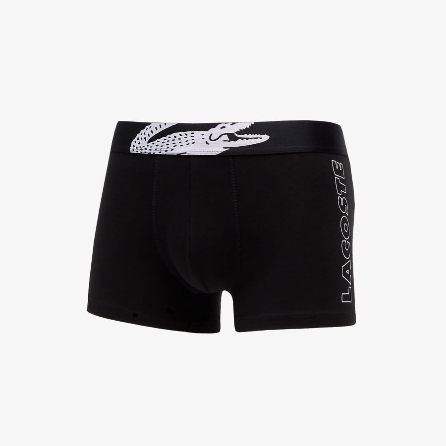 Boxerky Lacoste Underwear trunk 3-Pack Čierna | 5H2082 031, 1