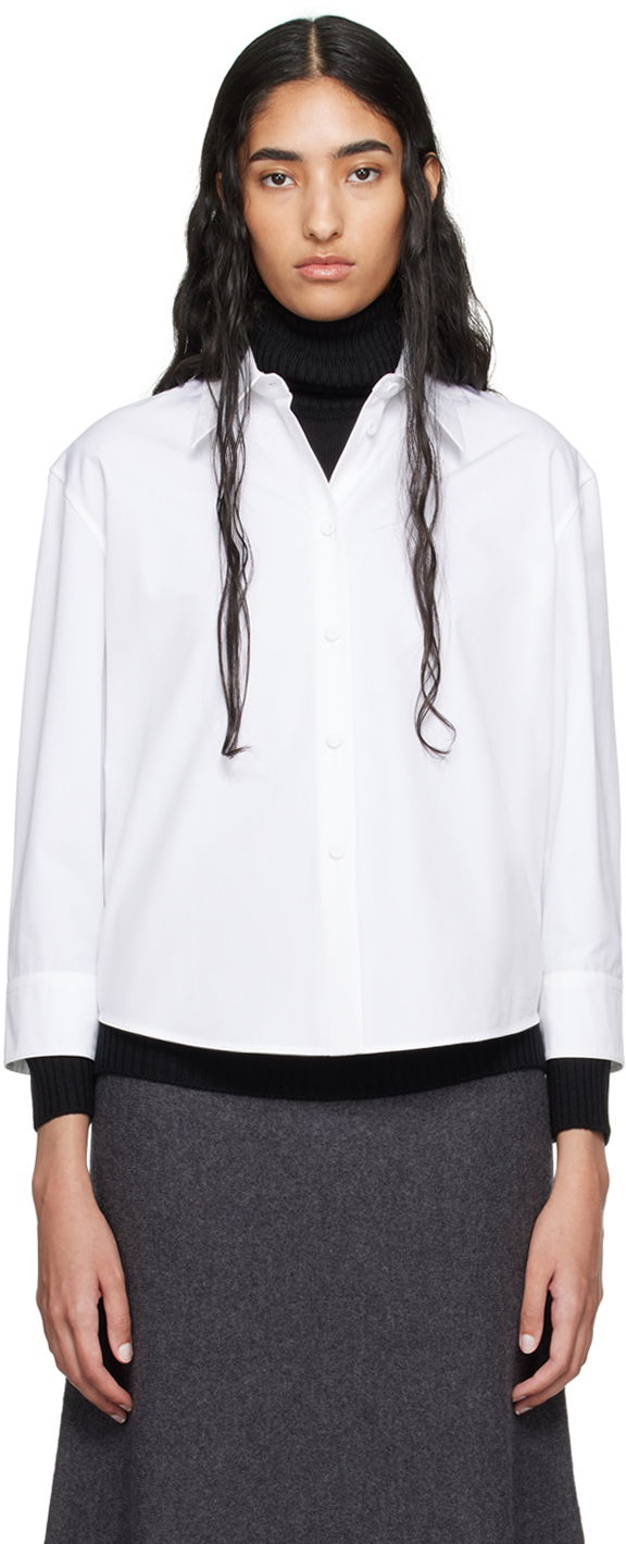 Cropped Button-Up Shirt