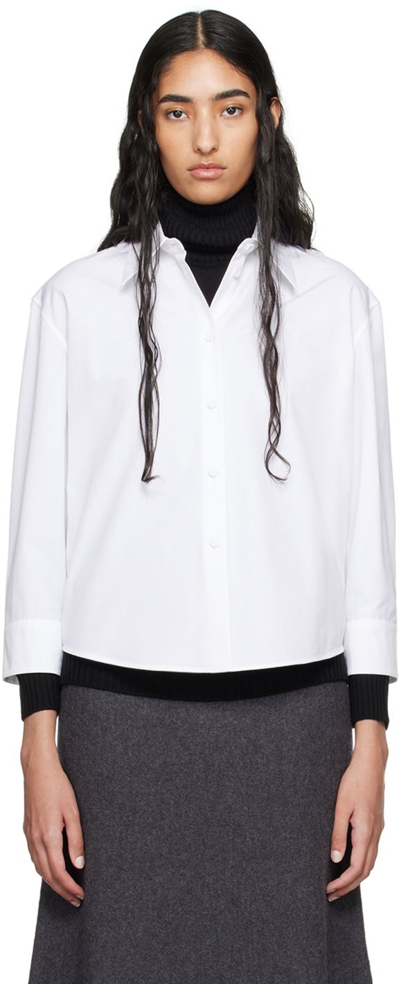 Košeľa Jil Sander Cropped Button-Up Shirt Biela | J02DL0205_J45002, 0