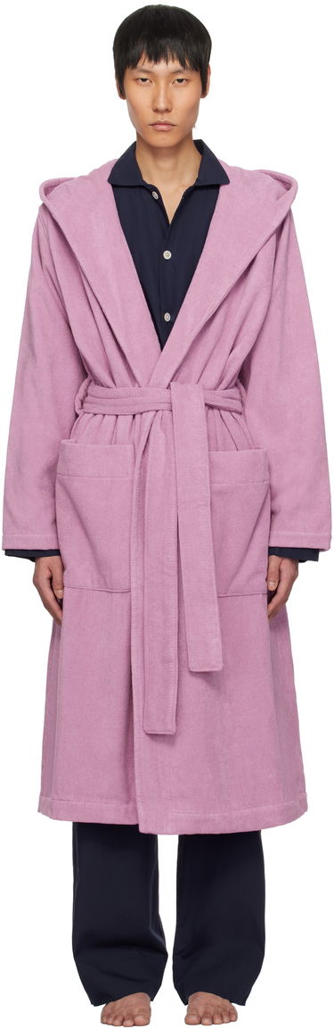 Trenčkot TEKLA Tekla Terry Classic Bathrobe Ružová | CB-MAG, 0