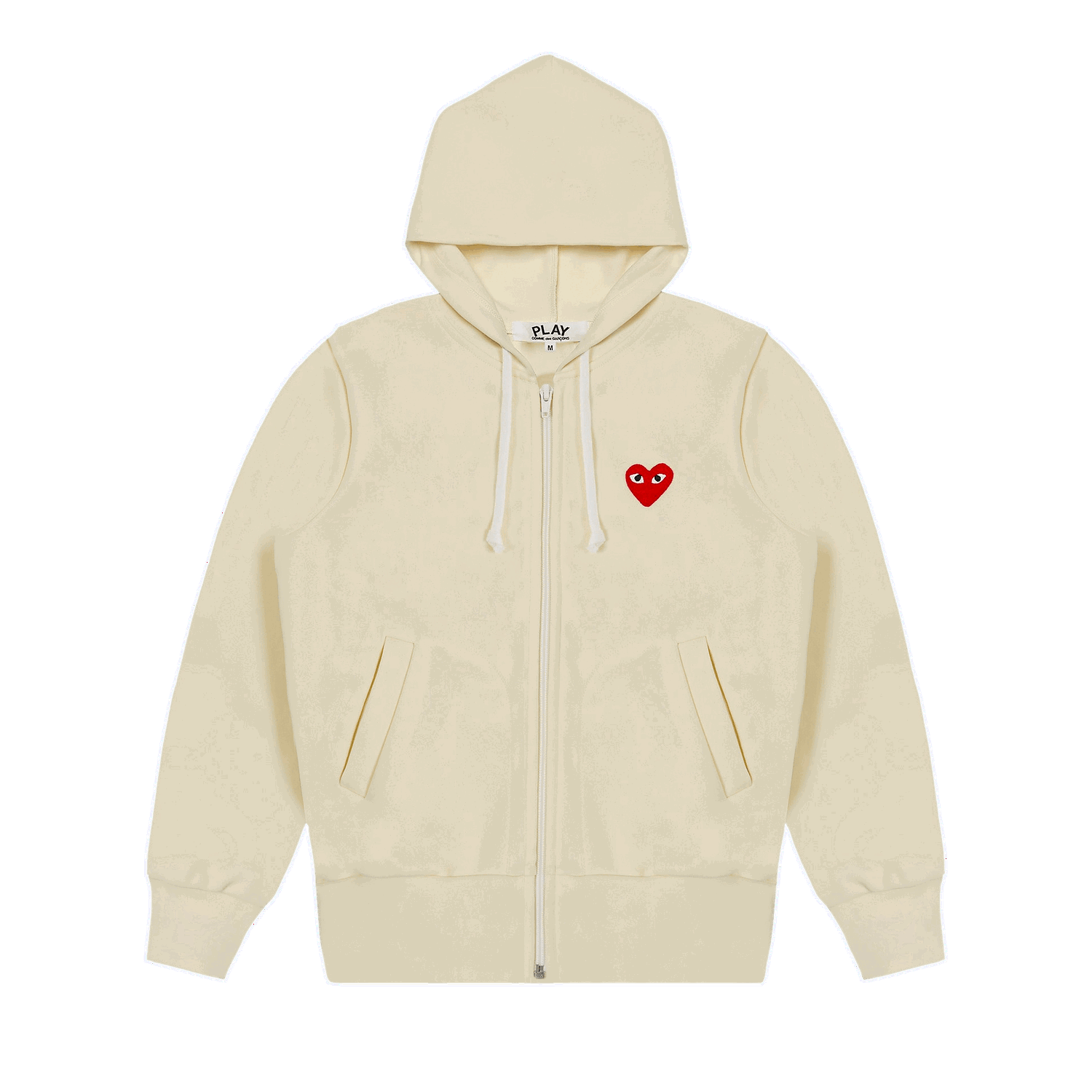 Mikina Comme des Garçons Play Zip Up Hoodie Béžová | AZ T172 051 3, 0