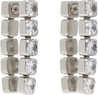 Náušnice Jil Sander Crystal Earrings "Silver" Metalická | J11VG0068_P6734, 1