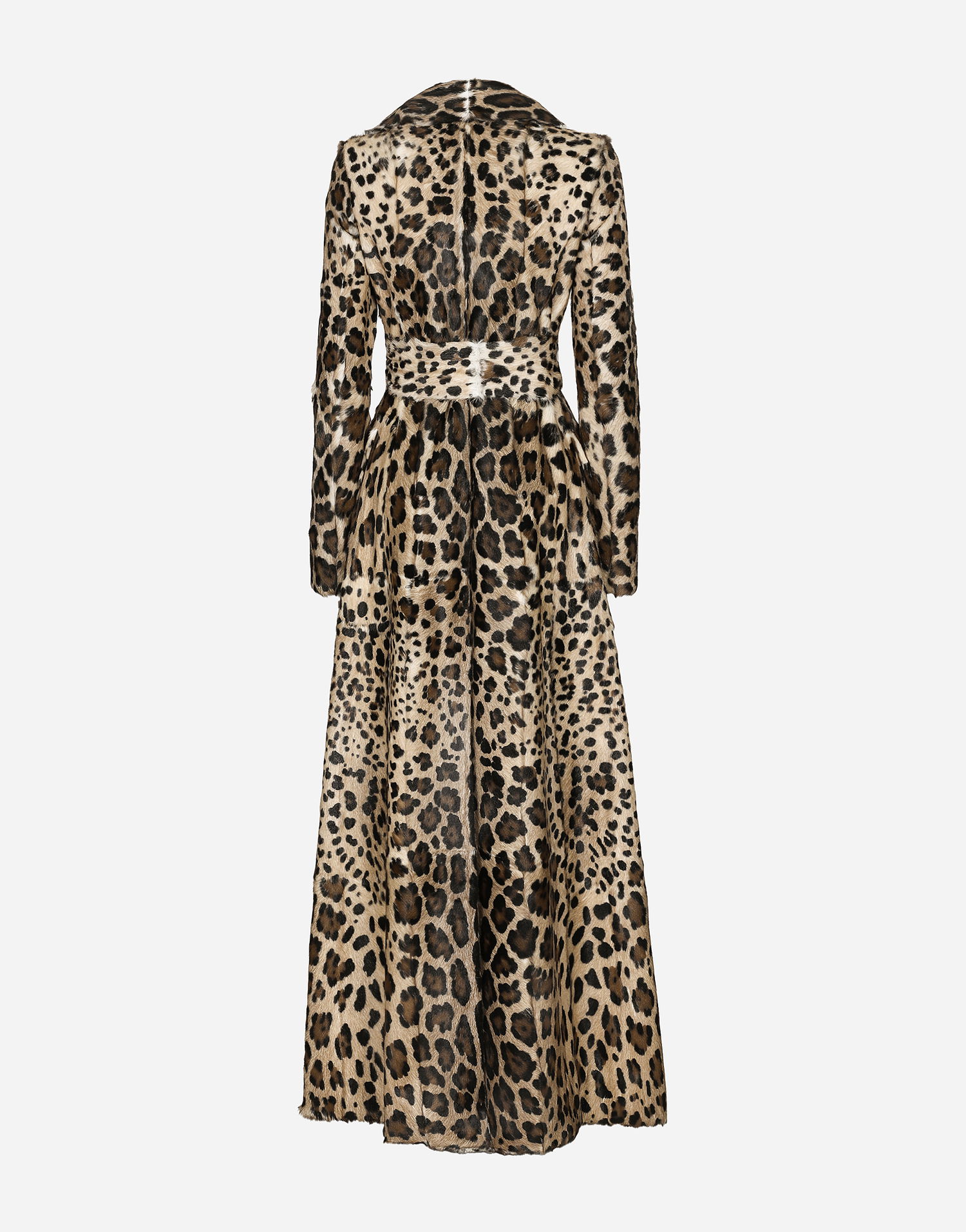 Kabáty Dolce & Gabbana Double-breasted Goatskin Coat With Belt Leopard Rôznofarebný | F0G1IFFUP9HS9000, 1