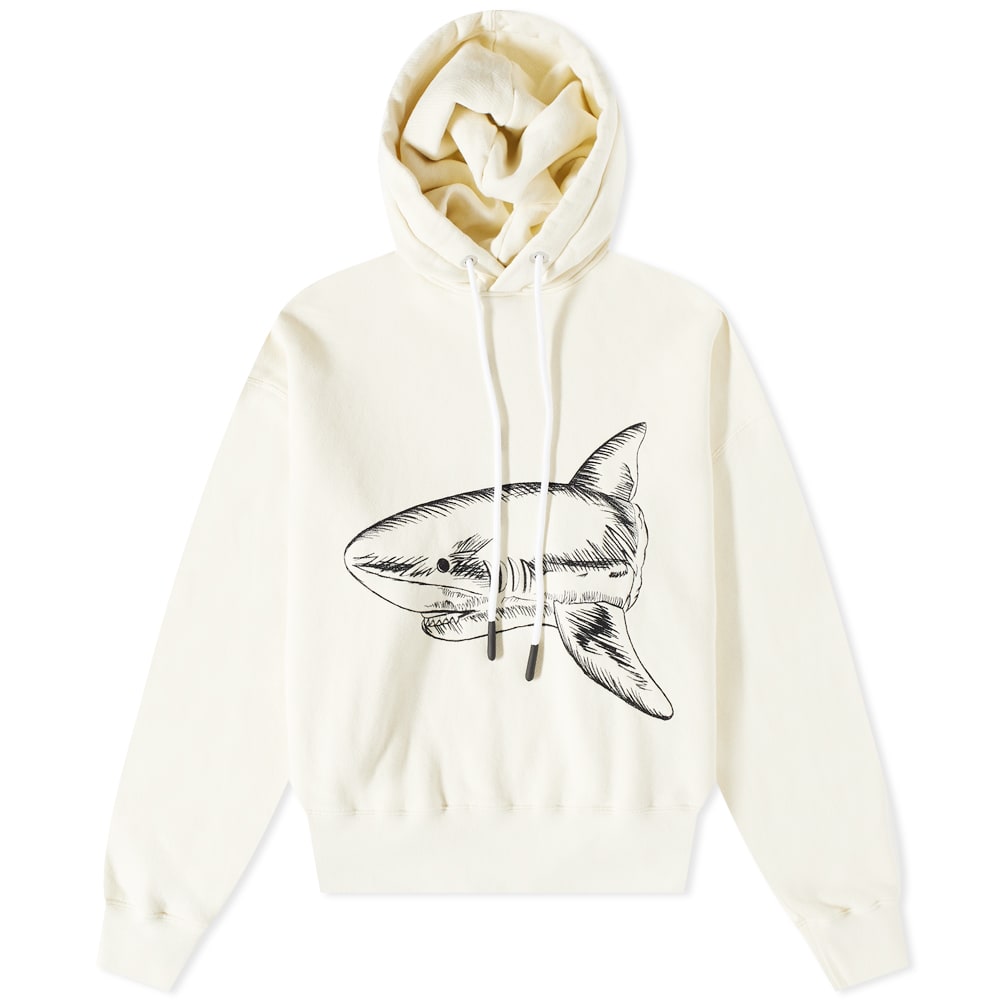 Mikina Palm Angels Split Shark Popover Hoody Béžová | PMBB058S23FLE0070410, 0