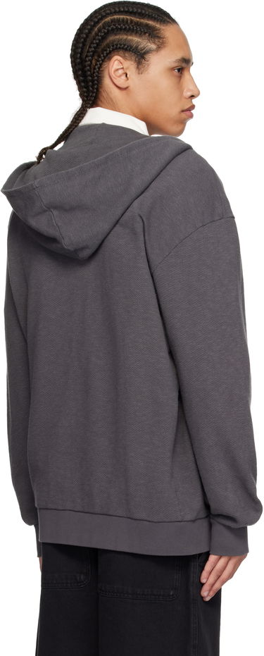 Mikina Palmes Palmes Waffle Zip Hoodie Šedá | P20-0033-888, 2