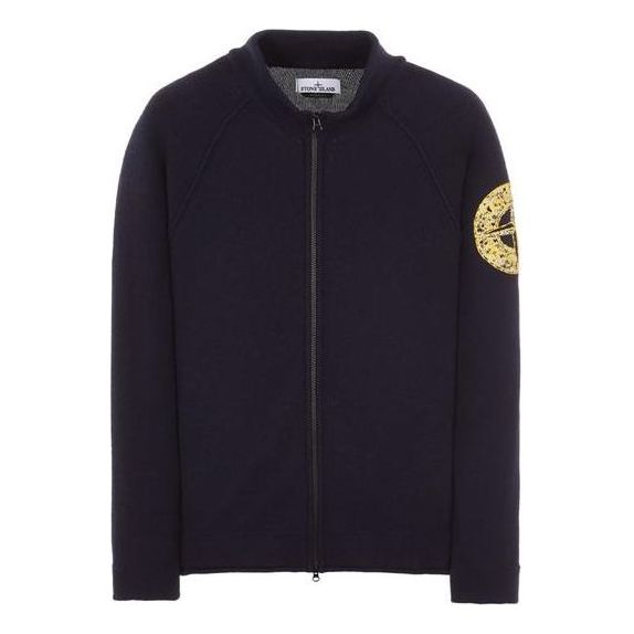 Sveter Stone Island Stone Island Men's Zip-Up Cardigan Sweater Modrá | 7715551A4-V0020