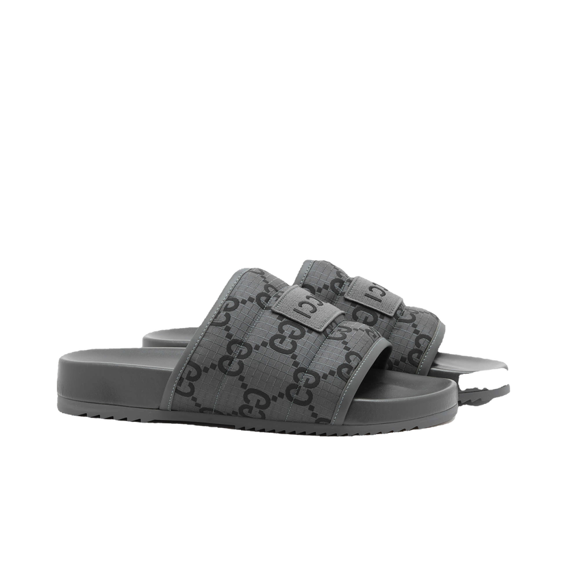 Tenisky a topánky Gucci GG Logo Ripstop Slides Šedá | 771466-FACTE-1143