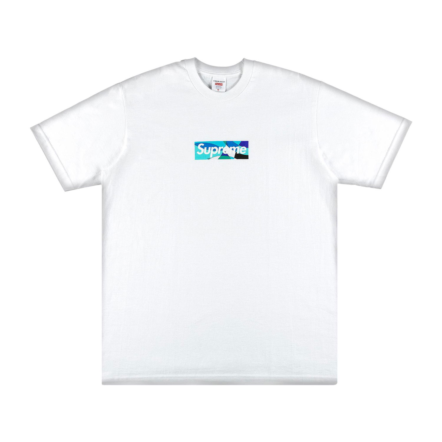 Tričko Supreme Emilio Pucci x Box Logo Tee 'White/Blue' Biela | SS21T4 WHITE BLUE, 1