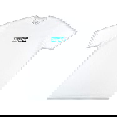 Tričko Supreme Emilio Pucci x Box Logo Tee 'White/Blue' Biela | SS21T4 WHITE BLUE, 1