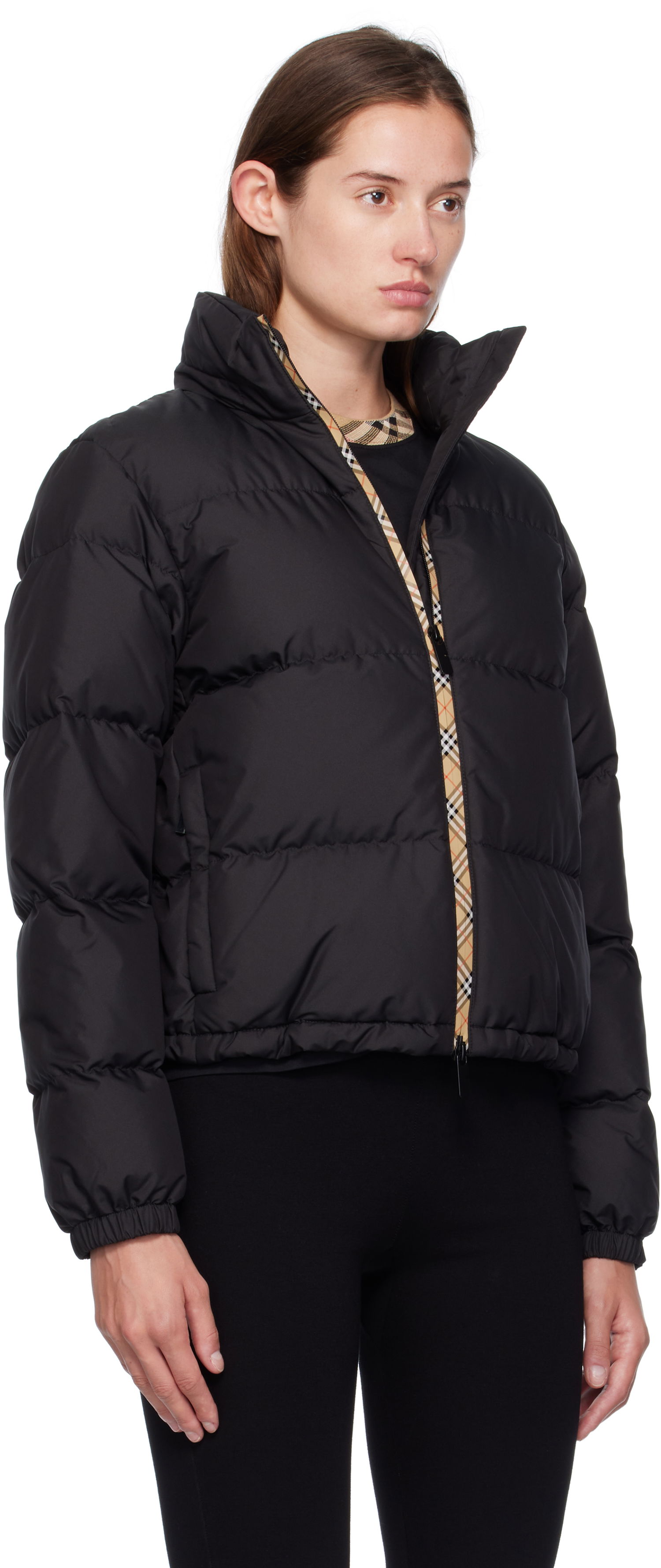 Prešívaná bunda Burberry Ambleside Down Puffer Jacket Čierna | 8113822, 1