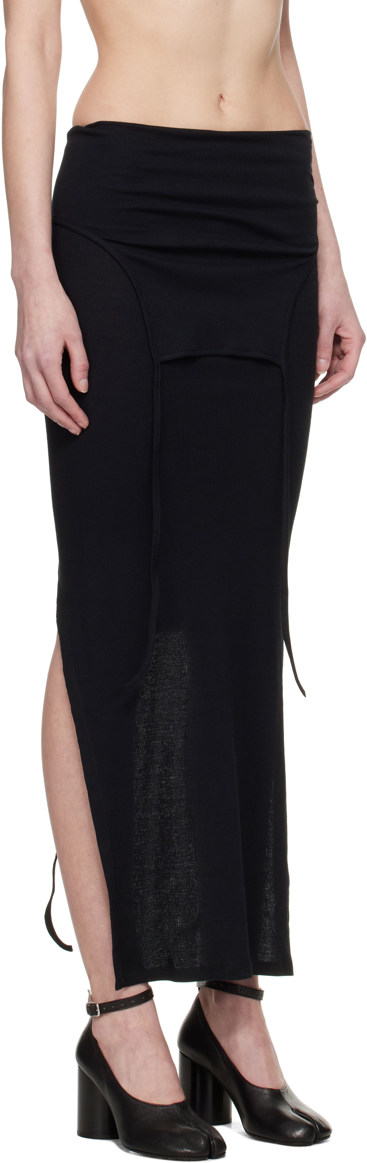Sukňa Eckhaus Latta Eckhaus Latta Flip Midi Skirt Čierna | 1206-EL-PS25-A -, 1