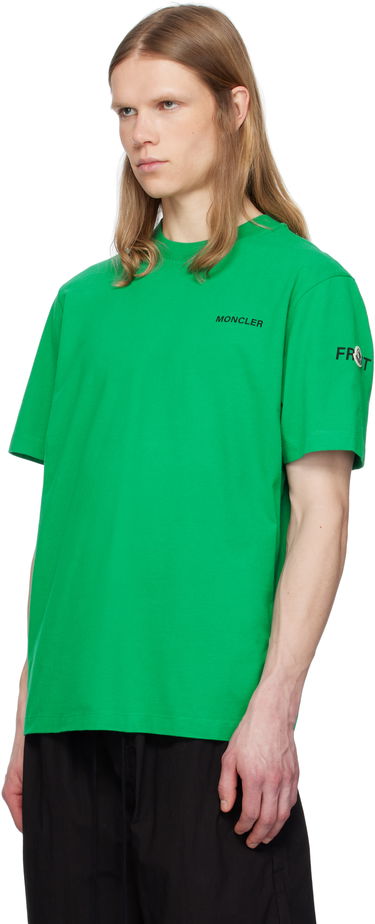 Tričko Moncler Moncler Genius x FRGMT Hiroshi Fujiwara Maxi Logo T-Shirt Zelené | K109U8C00002M3265, 3