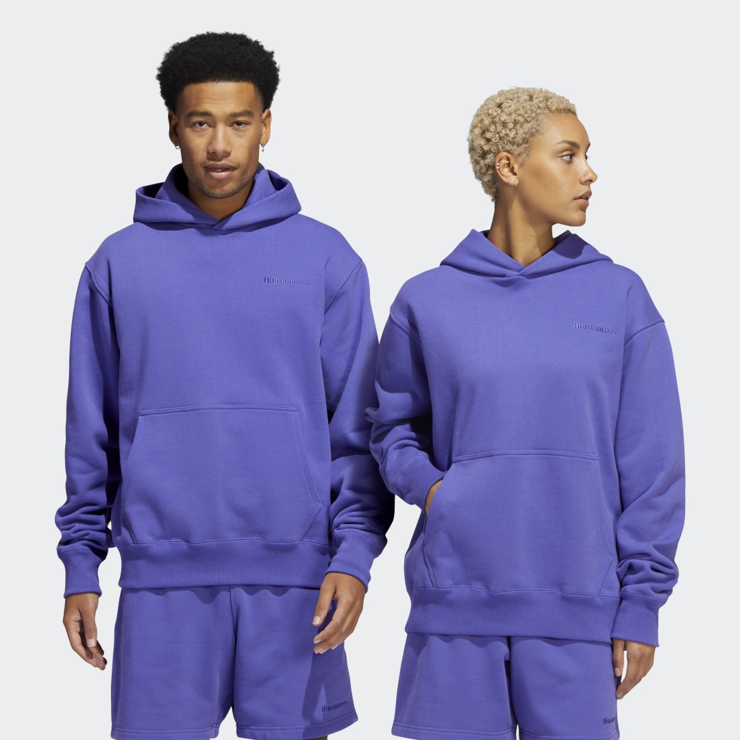 Mikina adidas Originals Pharrell Williams Basics Hoodie Fialová | HF9896, 0