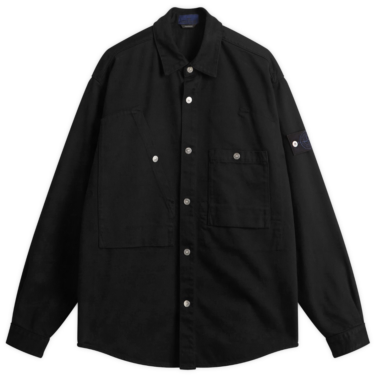 Košeľa Stone Island Bull Denim-TC Overshirt Čierna | K2S151100008-V0029, 0