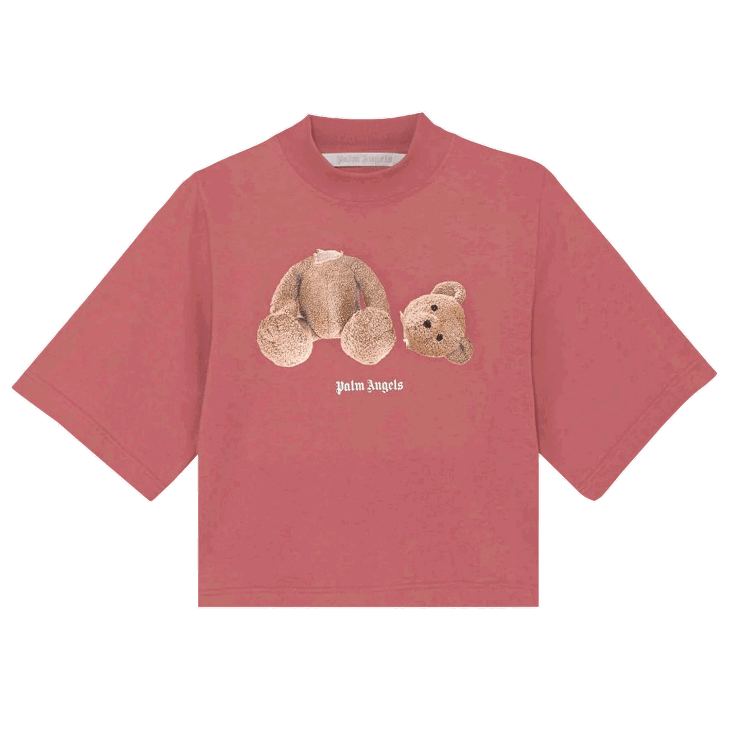 Tričko Palm Angels Bear Cropped Tee Vínová | PWAA020F21JER0042860, 0