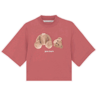Tričko Palm Angels Bear Cropped Tee Vínová | PWAA020F21JER0042860, 0
