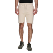 Fleece Drawstring Cargo Shorts with Ribbed Panels