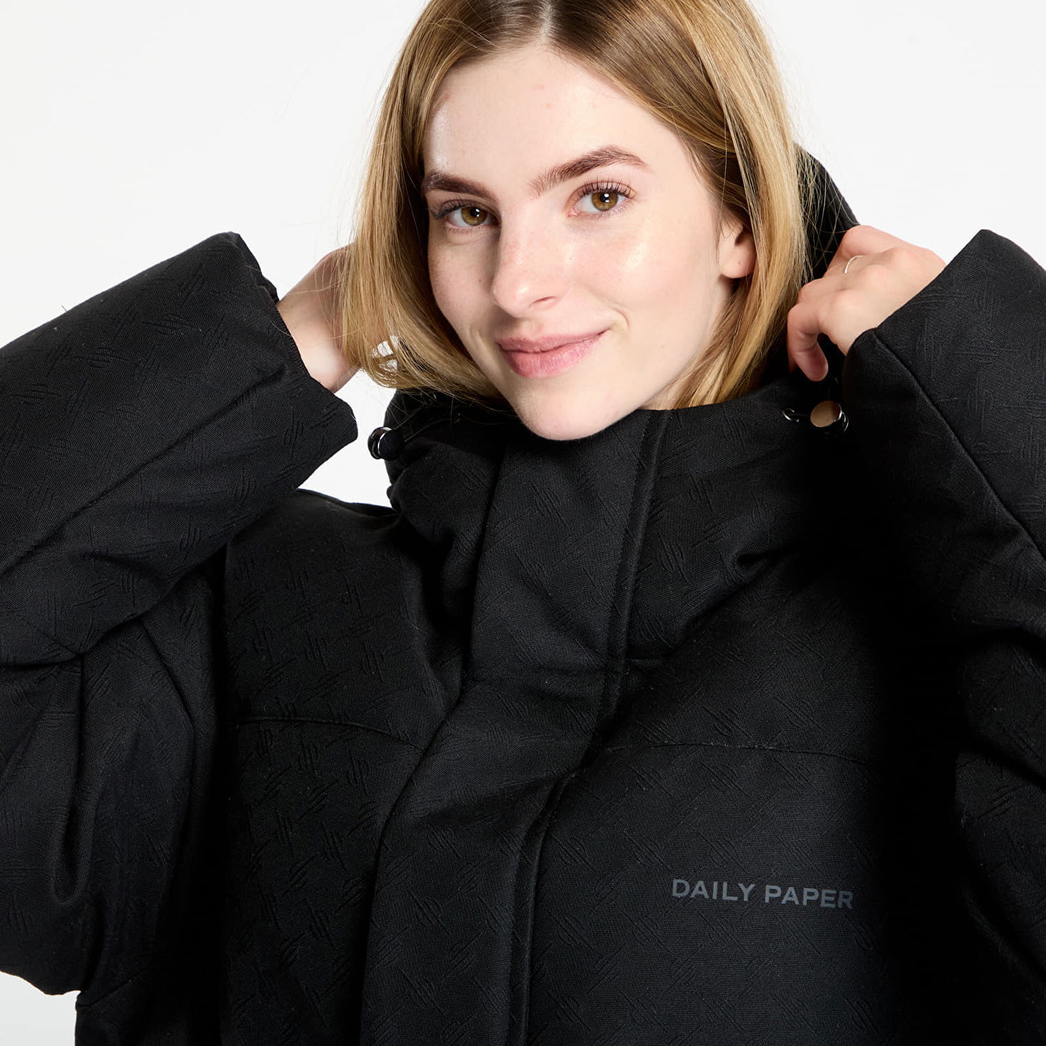 Prešívaná bunda DAILY PAPER Daily Paper Oba Monogram Puffer Jacket Čierna | 2521155, 1