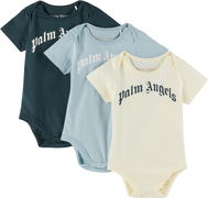 Palm Angels Three-Pack Logo Bodysuits