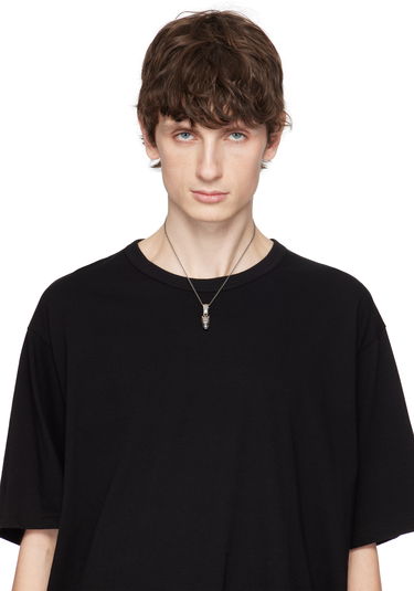Náhrdelník Yohji Yamamoto Yohji Yamamoto Wolf Head Pendant Necklace Metalická | HA-A48-920, 1